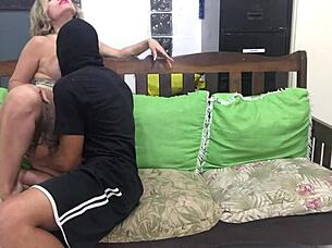 Streetgirl Becomes Porno Bitch With Double Blowjob In 30 Minutes