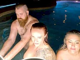 hardcore threesome in hot tub with jasper nyx and luci power