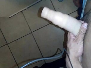 latina solo uses big cock in pocket pussy for masturbation