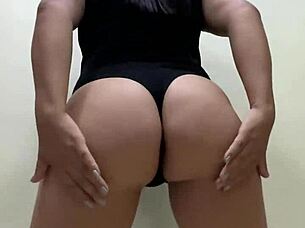 Sexy Young Latina Performs Solo Dance Routine Number Three.