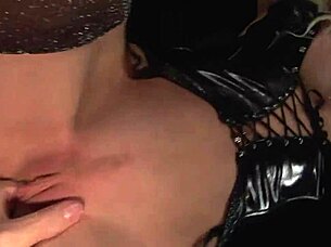 Blonde fucks tied-up guy with strapon 😈