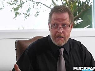 Rival stepsisters Gal and Aubree suck and fuck Elias for family peace.