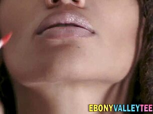 i suckin' that ebony teen's dick so good, makin' her moan loud