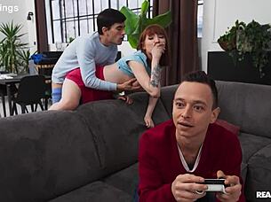 hey, wanna grind with this redhead gamer in doggystyle for reality kings?