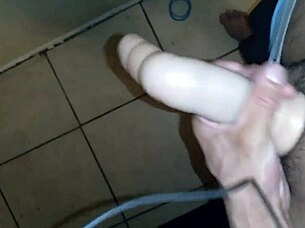 latina solo uses big cock in pocket pussy for masturbation