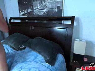 Blonde Kay Lovely FUCKS hard, then GARGLES creamy jizz!