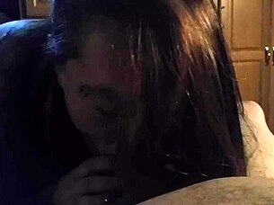 Hey, check out this slut wife giving a blowjob to daddy 😈