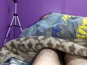 I Love Sucking My Boyfriend's Penis Under The Sheets With Mommy Watching!