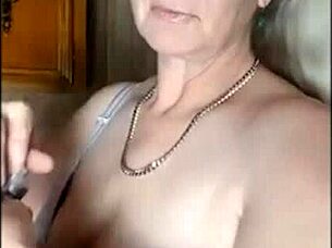 Watch this hot mature fuck a zucchini dildo to orgasm?