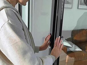 In this story, a guy couldn't resist spanking his girlfriend's cute ass during their intimate moment with friends.