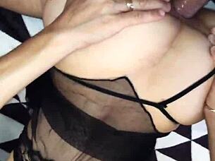Beautiful Mature Woman In Lingerie Turns Video Upside Down