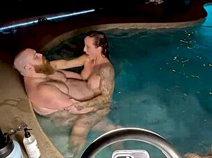 hardcore threesome in hot tub with jasper nyx and luci power