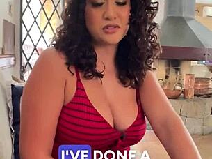 Busty Latina Babe Deepthroats And Bends Over For Doggy After Interview