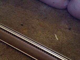 she inserts anal plug and masturbates with g-spot vibrator