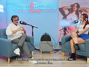 Colombian Loren Late Tries 100 Fuck Machine, Reaches 7 Orgasms on JuanBustoPodcast