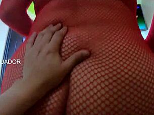 i give a sloppy blowjob to my stepson in the bedroom