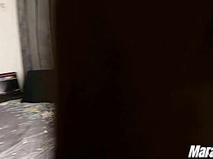 Horny wife intensely sucks dick in 69 position