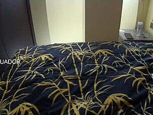 i give a sloppy blowjob to my stepson in the bedroom