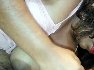 Indian step mom makes son cum with handjob milf best handjob 😈