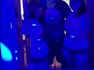 gingers share a big black man's cum in group fun