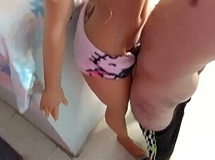 My stepfather took me to a cheap dirty hotel.