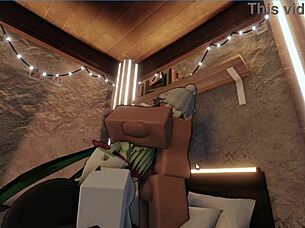 hot girl gets through rip in her jeans