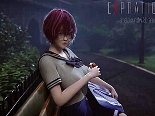 Milf with beautiful boobs and shaved pussy gets fucked in missionary by big cock.