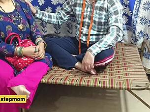 The tailor fucks hot Indian teen with shaved pussy at his shop