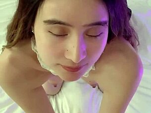 Small 19yo Asian Teen Masturbates In Hotel!