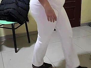 My stepmother gives intense blowjob on the street.