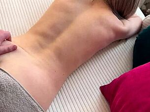 stepmom gets brazenly fucked during intense russian massage session