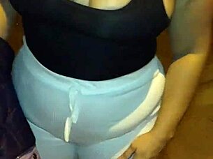 My stepmother gives intense blowjob on the street.