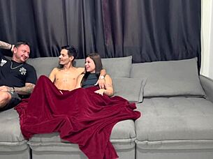 my boyfriend's uncle left, so we fucked hard in the skirt 😏