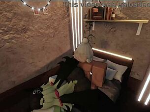 hot girl gets through rip in her jeans