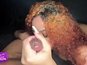 i watch this thick lightskin latina ebony slut getting dicked down hard by a big black cock in intense action