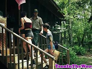 Deepthroating teen 18+ gets fucked and facialized