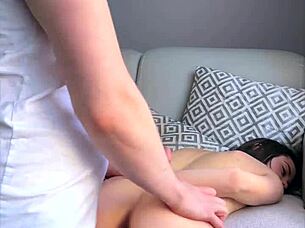 pretty brunette flashes swollen pussy and gets assfucked in the car at festa junina