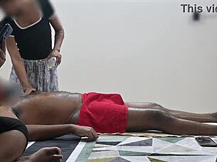 고객 숙녀 위한 해피엔딩 스파 마사지