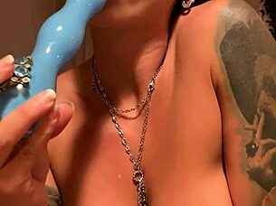 Solo Amateur Squirts Orgasm With Big Fake Tits Toys