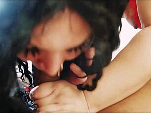 double blowjob compilation featuring ebony indian latina cumshots