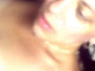 wow, that big dick is cumming all over those huge tits! 😍