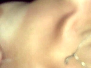 wow, that big dick is cumming all over those huge tits! 😍