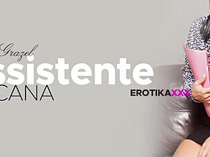 Naughty Assistant Eduarda Grazel In Backstage Scene