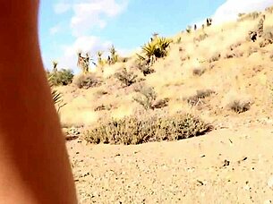 Sensual Naked Blonde Samantha Rone Walks in Hills