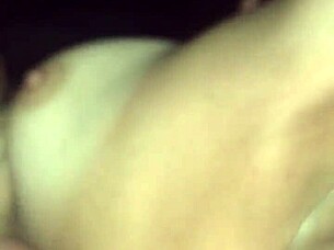 wow, that big dick is cumming all over those huge tits! 😍