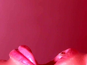 japanese babe gives intense blowjob close up