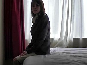 23-year-old slim salesperson enjoys big cock sex 😏