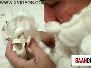 Blonde Neighbor Cosplays And Gets Fucked In Missionary With Big Cock