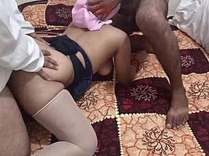 bambi rides that monster cock in bondage pov