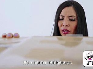 Watch the stepmother with big tits getting fucked by three thieves in front of her stepson!